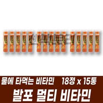 발포형 멀티비타민 온가족 건강기능식품 판토텐산 나이아신 니아신 비타민B군 비타민C B6