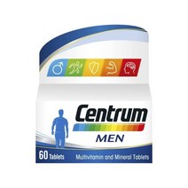 센트룸 남성 멀티비타민 미네랄 정제 비타민 D 포함 24가지 필수 영양소 멀티비타민정 60정