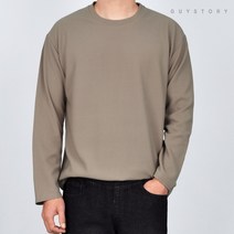 가이스토리 남성용 빅사이즈 마빈 라운드 긴팔 티셔츠