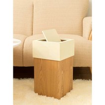 대형 쓰레기통 목조 인테리어 분리수거함 대용량휴지, 8.전체 오크