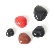 반쪽삼각코 인형코(10개) [1624] / 인형 검정 빨간 코 만들기 재료, 11mm검정