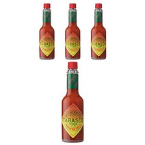 타바스코 하바네로 핫 소스, 4개, 59ml