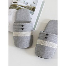 가벼운 면소재 세련된 앞막힘 미끄럼방지 실내화 여성용슬리퍼 여자실내화 주방앞