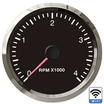 게이지연료보트 낚시배 바다낚시 레저 밸리 선외기엔진 IP65 방수 52mm 수위 게이지 WiFi 연료 레벨 자동차, 18 4000RPM BS