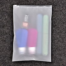 여행 캠핑 EVA 방수 슬라이드 지퍼 파우치 무지 반투명 지퍼백 35x45