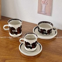 아라비아핀란드 루이자 코코아컵 코랄리 커피잔 찻잔 세트, 찻잔 세트 용량 170ml