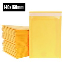 봉투디자인 엽서 부고 감사 돌잔치 100 개몫 크래프트 종이 거품 봉투 가방 다른 사양, 140x160mm
