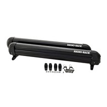 Rhino-Rack 낚싯대 스키 스노우보드 스케이트보드 카약 패들 워터 스키 등을 위한 25.4cm(10인치) 다목적 캐리어. 범용 장착 쉬운 사용 잠금 모든 차량에, 27 Inch (6 Skis / 4 Snowboards