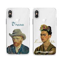명화 인물 스마트폰 디자인 주문 제작 폰 케이스 슬림 투명 젤리