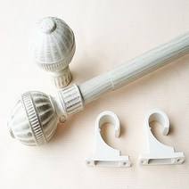 드림아트 엔틱 옹이 커튼봉 25mm, 아이보리