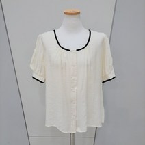배색라운드블라우스N22NS2246
