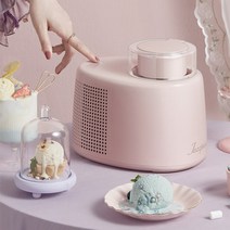 소프트 아이스크림 제조기 슬러시 만드는 기계 눈꽃빙수 메이커 자동 제빙기 롤 튀긴 이탈리아 전기, 분홍색, 220-240v, 에게