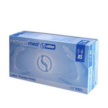 홀스팜 Sempermed EDITION 라텍스 장갑 XS, 4개, 100개
