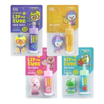 뽀로로 립큐어 2.5g 1개/캐릭터 피규어 어린이 유아 보습 립밤 립케어, 뽀로로(포도향)