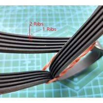 컨베이어 벨트PJ360 고무 컨베이어 벨트 드라이브 립, 01 4 ribs_04 PJ390_02 2 개