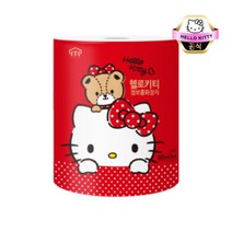 헬로키티 사랑스러운 패턴 3겹 3롤 점보롤 화장지, 1팩