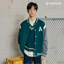 에어워크 주니어 주니어 로고 포인트 바시티 자켓