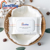 [홈스웰] 스웰데이 건조기 드라이 섬유 유연제 탈취 시트 80매X3팩 (베이비파우더향/플로, 선택:플로랄바닐라, 상세 설명 참조