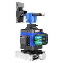 레벨측정기 건설 측량 라이트 땅 눈금자 배선 광선, 초록불12줄(18000mAh)듀얼배터리