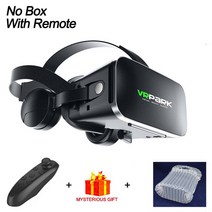 VR게임기 VR기기 VR추천유니버설 VR 블루투스 헤드셋 헬멧 스마트 가상 현실 안경 모바일 게임 360 HD 영화, 한개옵션1, 02 No Box With Remote