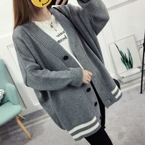 여성 니트가디건 오버핏가디건 루즈핏가디건 3컬러 후드 블라우스 쉬폰 빈티지 프린팅 캐주얼티