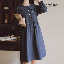 카라 KARRA 캣츠라운드카라원피스_KB2FOP122C
