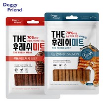 노령견용 말랑한 저염식 육포 2종 6봉 당뇨관리 훈제간식 애견건식 훈련용 산책