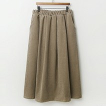 872 레이디 코듀로이스커트/ 포근하고 따뜻한 밴딩 주름 롱스커트/ -77 4color