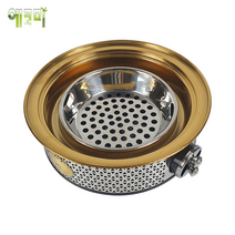 불안나화로 항아리화로 (블랙골드 원형석쇠용) 업소용로스타 캠핑용화로 330mm 석쇠&불판