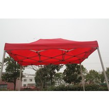 천막 루프탑 포장마차 야외 차양 텐트 스톨 4 다리 코너 창고 필드 레스트 캐노피 큰 우산 스퀘어 접이식 개폐식 주차 옥상, [01]  기본, [05] 단기 사용 블랙 프레임 3X3 블루