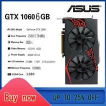 그래픽카드 비디오카드 ASUS raphic gtx 950 960 1050 1060 1650 1660 rx 580 2gb 3gb 4gb 6gb 8gb 비디오 gpu amd 인텔, 씨엔, 2-아수스-gtx-1060-6GB