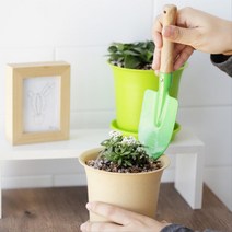 홈가드닝 플랜테리어 토기 파스텔 미니화분 물빠짐좋은 집들이선물 정원 꽃, 베이지