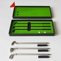 미니골프 연습 클럽 3색 이색 볼펜세트