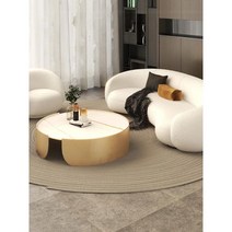 크림 고양이 패브릭소파 거실 작은 모던 뷰티 살롱 휴게소 리셉션 넷 연예인 스페셜, 고양이 스크래치 천, 3인용소파  부드럽고 편안한 - 양벨벳