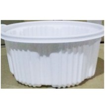 감자탕 용기 뚜껑포함 중 50개 X2 포장 일회용그릇 일회용, 단품