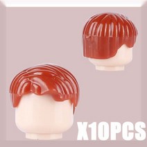 레고 닌자고 시티 MOC 시티 헤어스타일 빌딩 블록 영웅 피규어 헤어 호환 바디 부품 검정색 금발 머리, 29 B20-17-4-10PCS