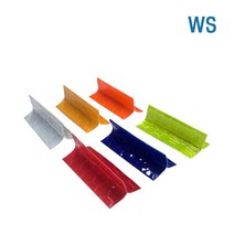 WS 임시차선 오뚜기(100EA) 고휘도 반사지 임시포장 도로 공사 임시 차선 표시, 형광(100EA)