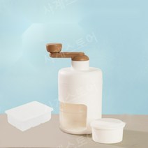 눈꽃 가정용 빙수기 레트로 수동 팥빙수 눈꽃 빙수기 팥빙수기계 우유 빙삭기 얼음분쇄기, 제빙기 + 냉동금형 + 실리콘 6칸 금형