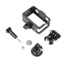 셀프촬영 브이로그 BGNing-알루미늄 보호 케이지 DJI Osmo 액션용 스포츠 카메라 하우징 셸 베이스 마운트 어댑터 포함 나사 케이스, [01] black, [01] 범용, 01 black_01 범용