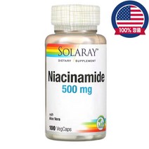 솔라레이 나이아신아마이드 Niacinamide 500mg 100식물성캡슐