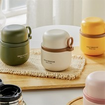 오슬로 보온 죽통 브리오슈 푸드자 400ml 보온도시락, 옐로우, 옐로우