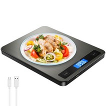 주방저울 20kg1g 디지털 주방 저울 usb 전원 균형 다기능 식품 계량저울 61, 검은 색