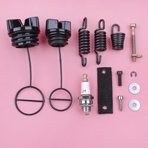 av buffer shock spring set for partner 350 351 연료 오일 탱크 캡 체인 조절기 텐셔너 점화 플러그 전기 톱 교체 예비 부품
