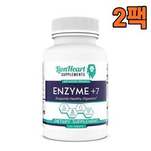 LionHeart Supplements 라이언 하트 엔자임 플러스 7 60정, 2팩