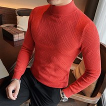 머슬핏 반폴라 터틀넥 목티 니트 캐시미어 남자 머슬핏 반폴라 터틀넥 목티 니트 캐시미어 남자 색 가 겨울 패션 긴 소매 스웨터 남성 의류 슬림 핏 캐주얼 풀오버 풀 옴므