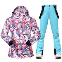 스키복 스노우보드 세트 새로운 두꺼운 따뜻한 정장 남성 여성 겨울 여성 방풍 방수 재킷 바지 정장