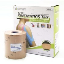 스폴 키네메틱스 텍스 테이프 7.5cm*5m 4ROLL 1BOX 근육테이프 키네시오 테이핑 스포츠테이프