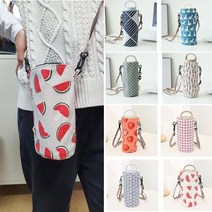 에코백 가심비 탑 텀블러 크로스 린넨 물병 파우치 [여우창고], 3 그레이 도트