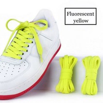 테니스 스트링 거트 에어 포스 신발 끈 스니커즈 캔버스 남성용 여성용 36 색상 농구화, 140cm, Fluorescent yellow