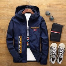 여름 신상품 남성과 여성의 봄버 재킷 캐주얼 윈드 브레이커 지퍼 얇은 섹션 후드 남성 플러스 사이즈